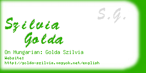 szilvia golda business card